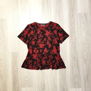 Floral Peplum Shirt